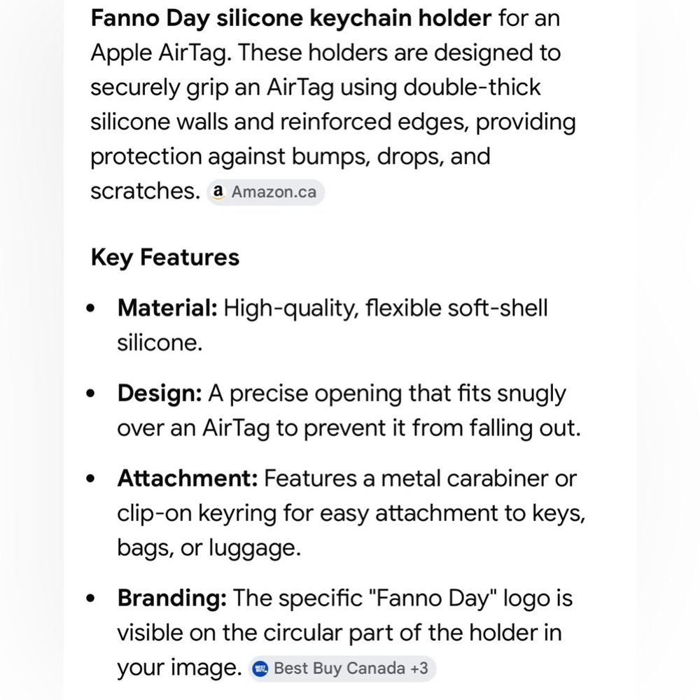 $3 Add-On 🆕Airtag Holder - Black - Picture 5 of 14
